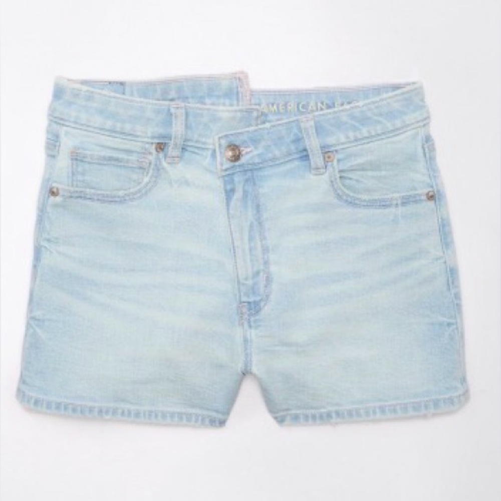 American Eagle Outfitters Sky Blue High Waist Shorts